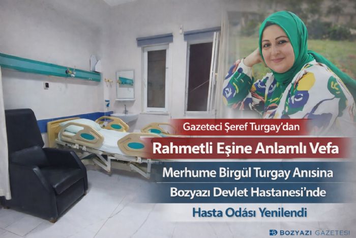 Gazeteci �eref Turgay�dan Rahmetli E�ine Anlaml� Vefa