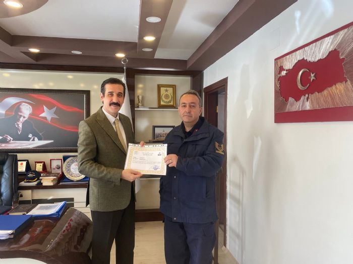 Bozyaz��da G�venlik Birimlerine Ba�ar� Belgesi