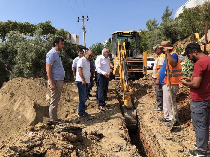 Bozyaz Belediye Bakan etinkaya, doalgaz almalarn inceledi