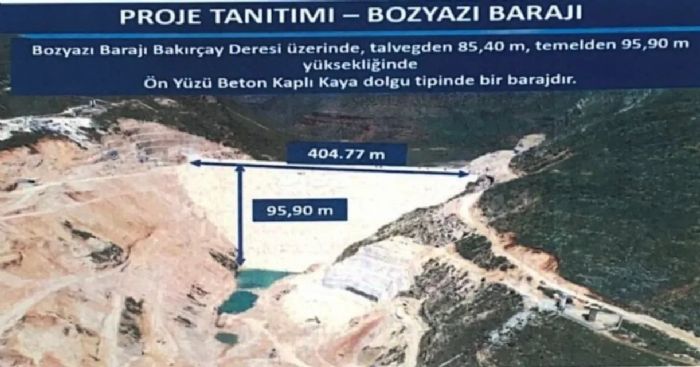 BOZYAZI BARAJI PROJE �HALES� S�ZLE�MES� �MZALANDI