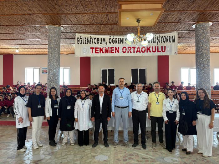 Tekmen Ortaokulunda Bilim Dolu Gn: TBTAK Bilim Syleisi Gerekleti