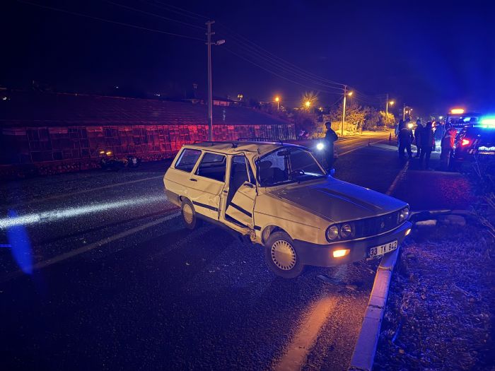 Tekeli Mahallesinde Trafik Kazas 1 Ar Yaral