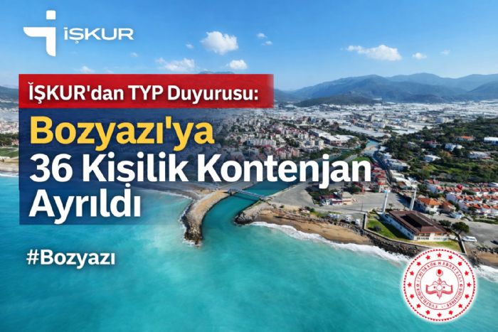 ��KUR�dan TYP Duyurusu: Bozyaz��ya 36 Ki�ilik Kontenjan Ayr�ld�