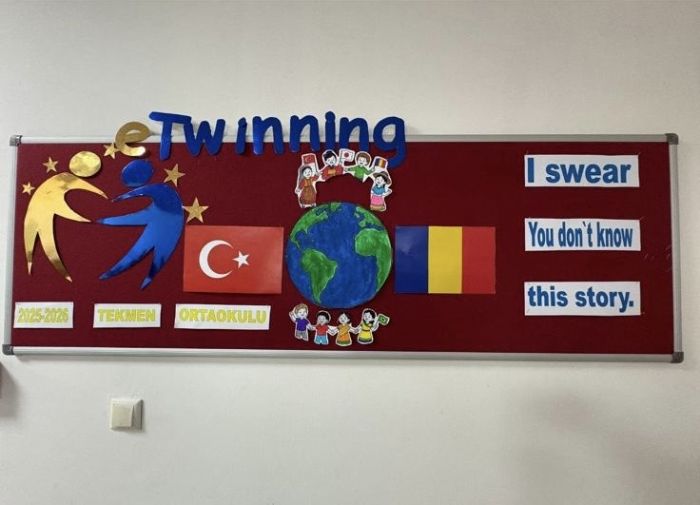 Tekmen Ortaokulu�ndan Uluslararas� eTwinning Ba�ar�s�
