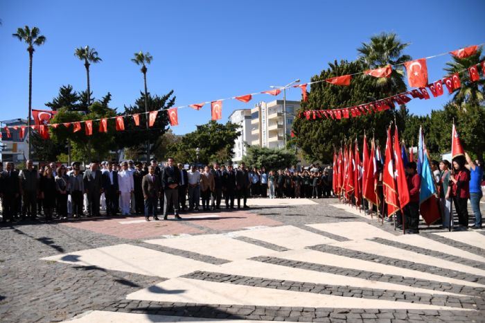 Bozyazda Cumhuriyet Bayram kutlamalar elenk sunumuyla balad