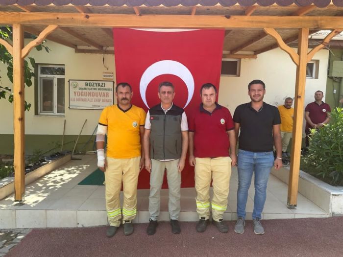 Bursa Yangnnda Yaralanan Bozyazl Hemehrilerimizi Mersin Orman Blge Mdr Rifat Ata Ziyaret E