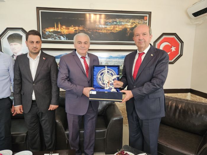 KKTC 5. Cumhurba�kan� Ersin Tatar�dan Bozyaz��ya Ziyaret