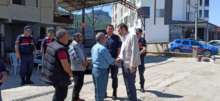Kaymakam Topsakalolundan Orman Ailesine Taziye Ziyareti